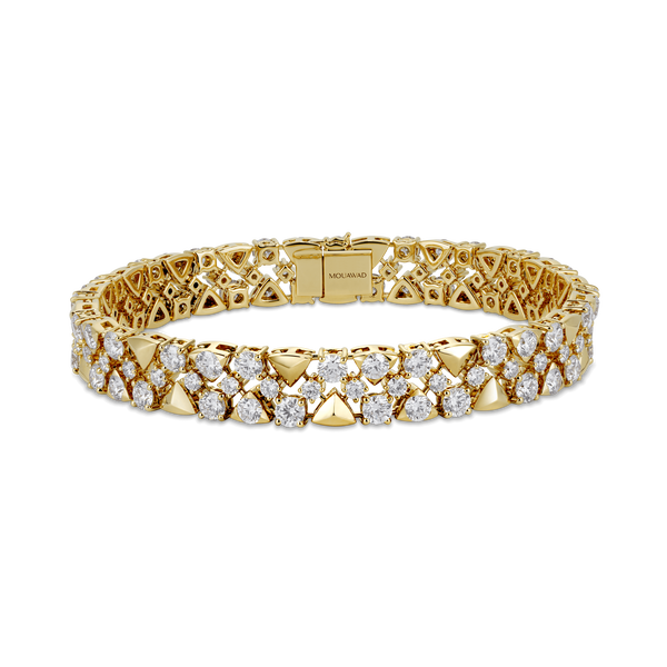 Trigonia Signature Yellow Gold Bracelet