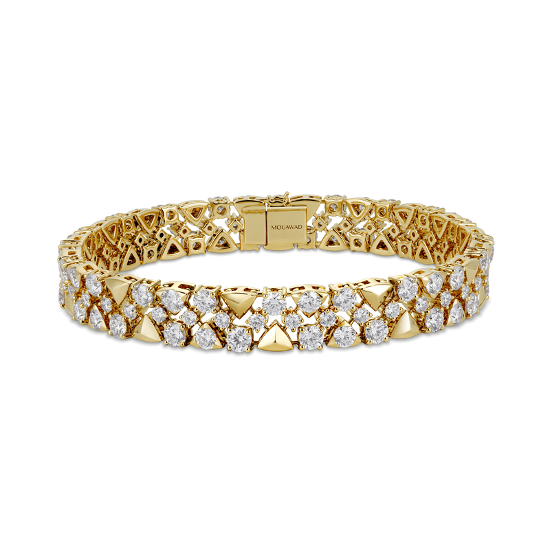 Trigonia Signature Yellow Gold Bracelet
