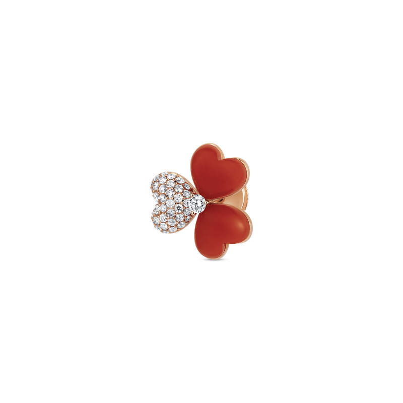 Flower of Eternity Red Agate Earrings