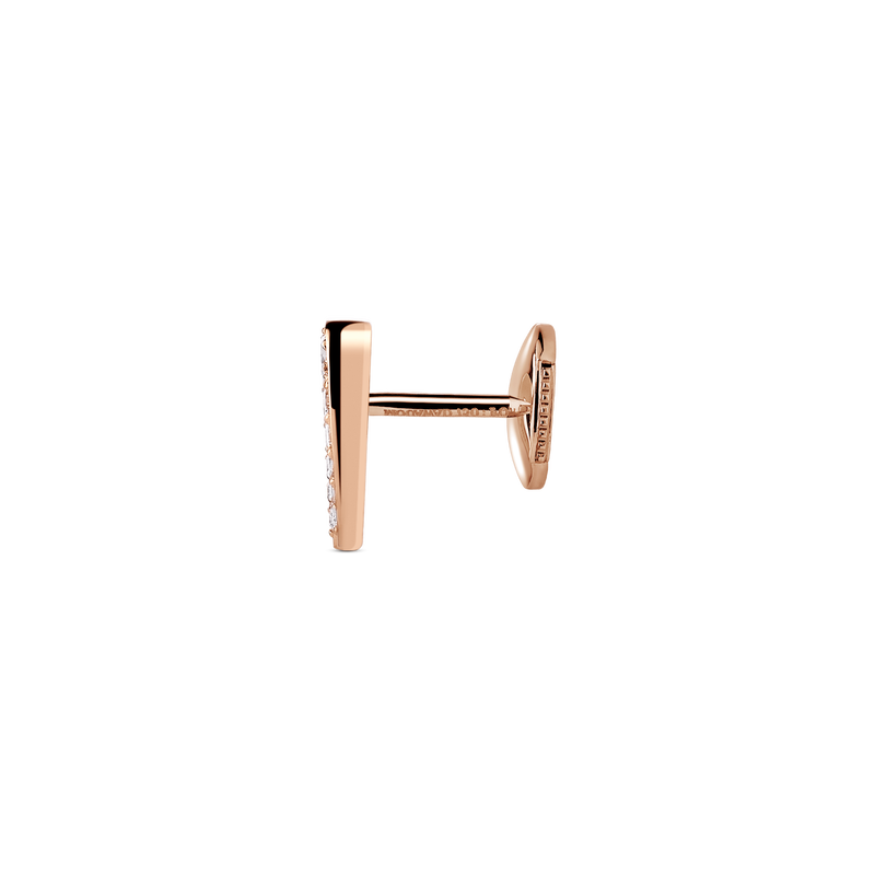 Love M Earrings with single M motif