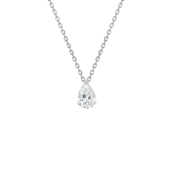 Diamond Essentials Unity Solitaire Pear Pendant