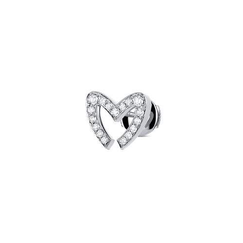 Love M Earrings with single M motif