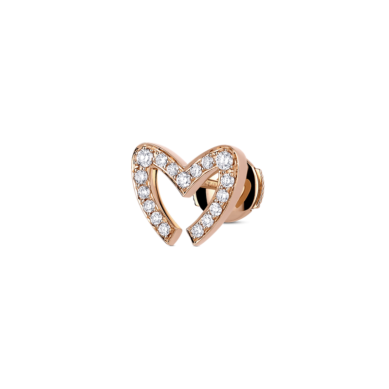 Love M Earrings with single M motif
