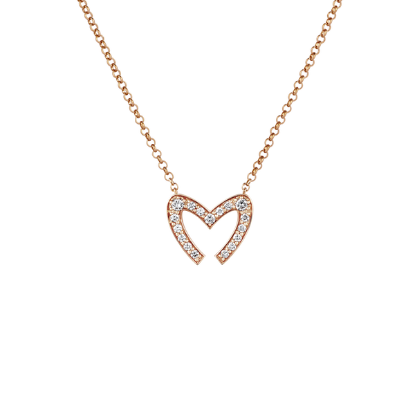 Love M Diamond Pav&eacute; Pendant