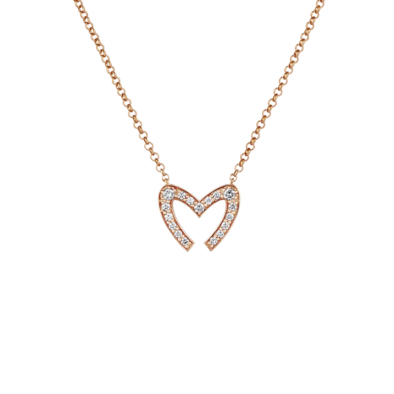 Love M Diamond Pav&eacute; Pendant