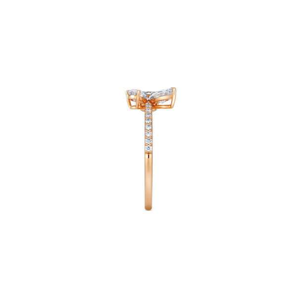 Diamond Essentials Quattro Vola Rose Gold Ring