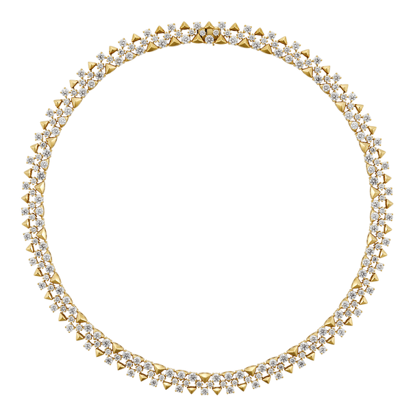 Trigonia Signature Yellow Gold Necklace