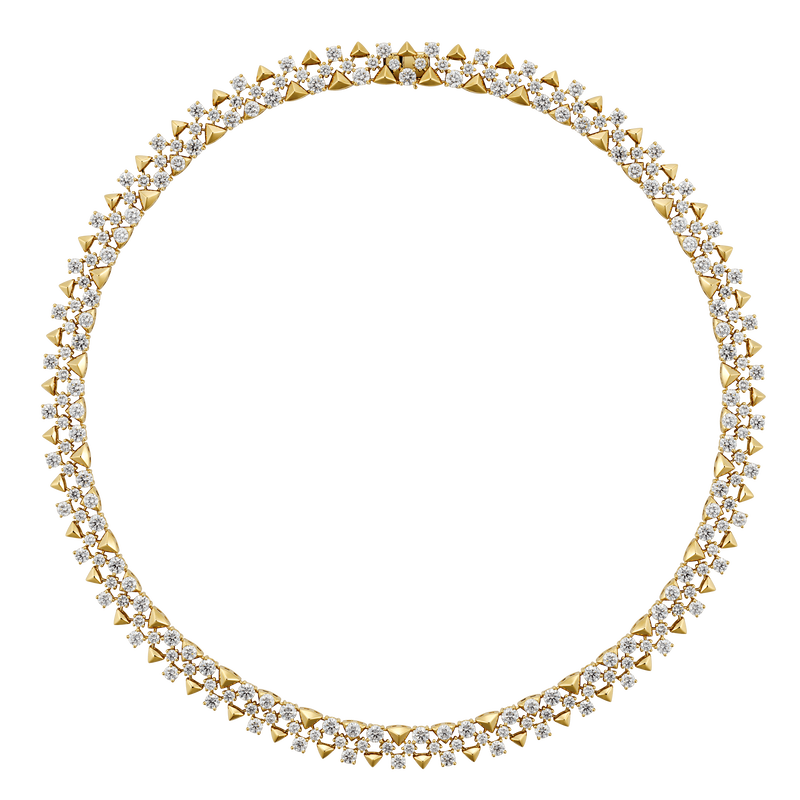 Trigonia Signature Yellow Gold Necklace