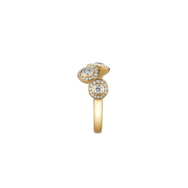 خاتم "سيرا" مع عدة هالات الماس