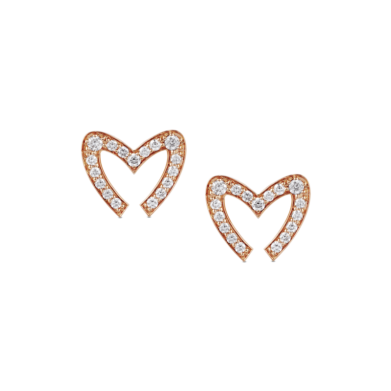 Love M Diamond Pav&eacute; Earrings
