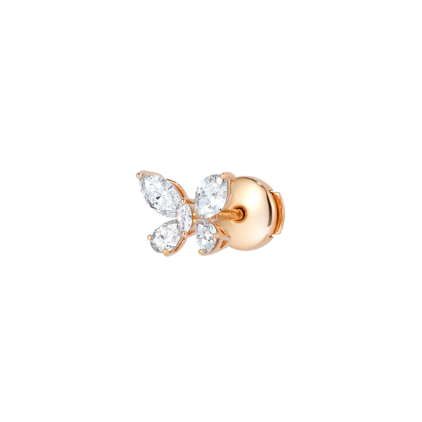 Diamond Essentials Quattro Vola Rose Gold Earrings