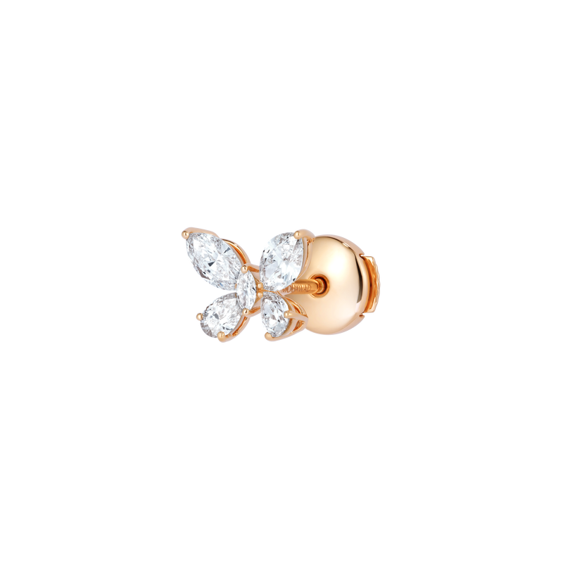 Diamond Essentials Quattro Vola Rose Gold Earrings