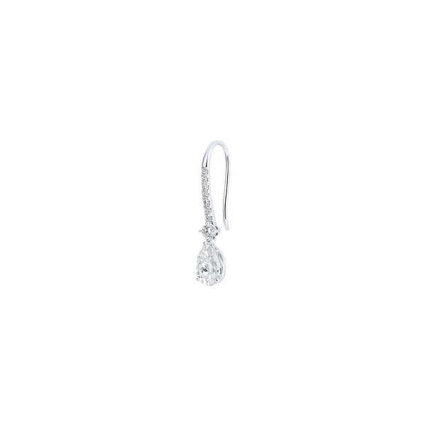 Diamond Essentials Unity Pear French Hook Earrings