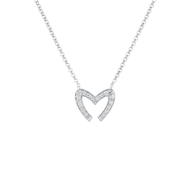 Love M Diamond Pav&eacute; Pendant