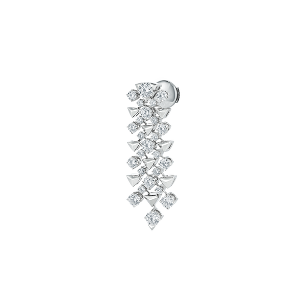 Trigonia Signature White Gold Earrings