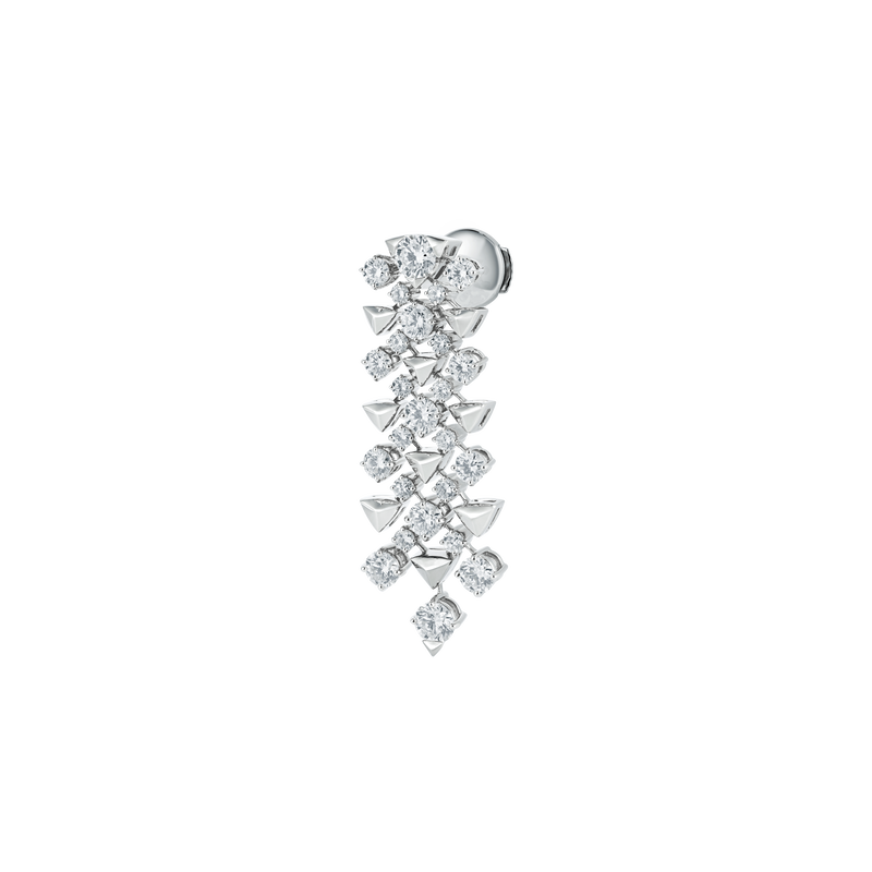 Trigonia Signature White Gold Earrings