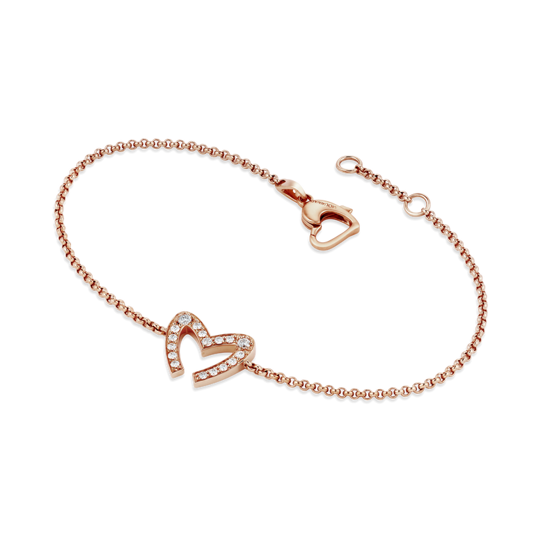 Love M Diamond Pav&eacute; Bracelet