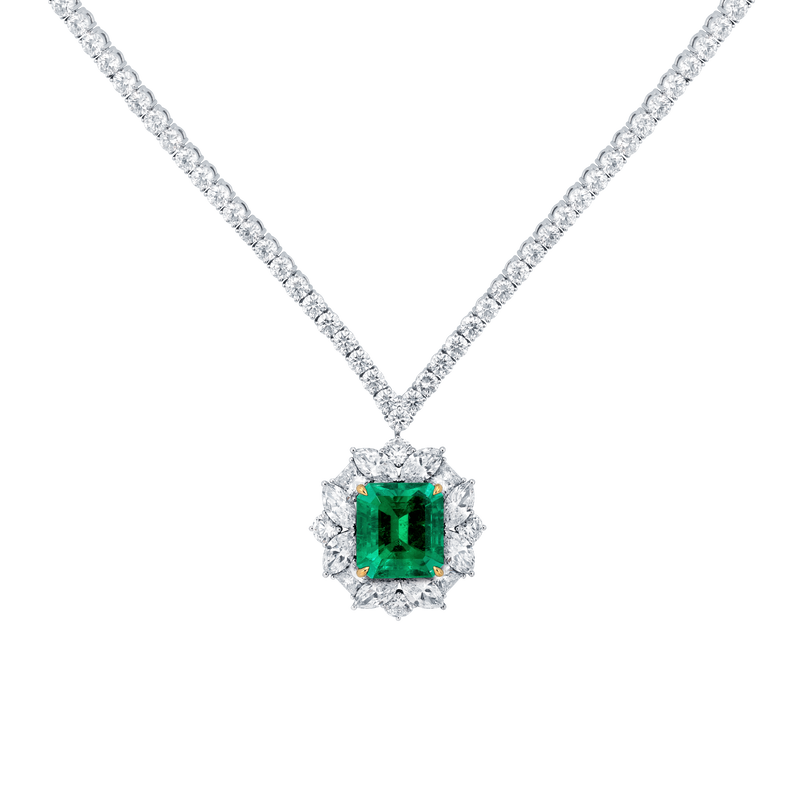 Garden of Gemstone Emerald Necklace