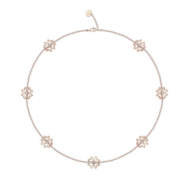 Love M Necklace with four M motifs