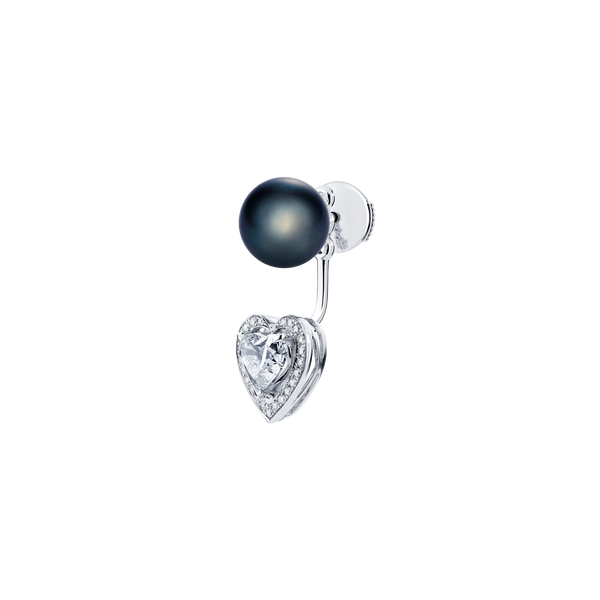 Venus Diamond Heart Pav&eacute; Earrings