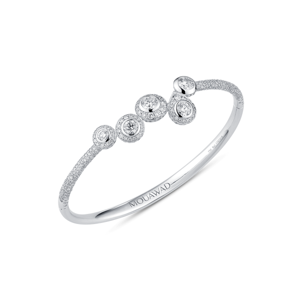 Sera Cluster Diamond Bangle