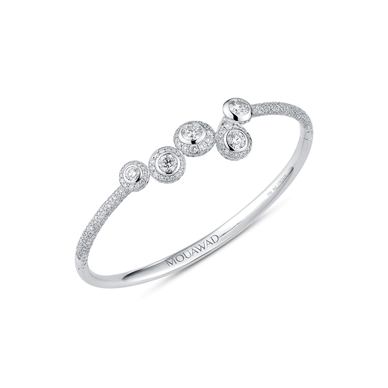 Sera Cluster Diamond Bangle