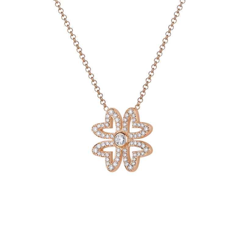 Love M Pendant with four M motifs