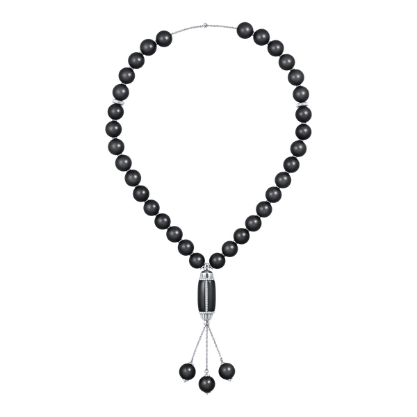 Grande Ellipse Prayer Beads in Black Onyx
