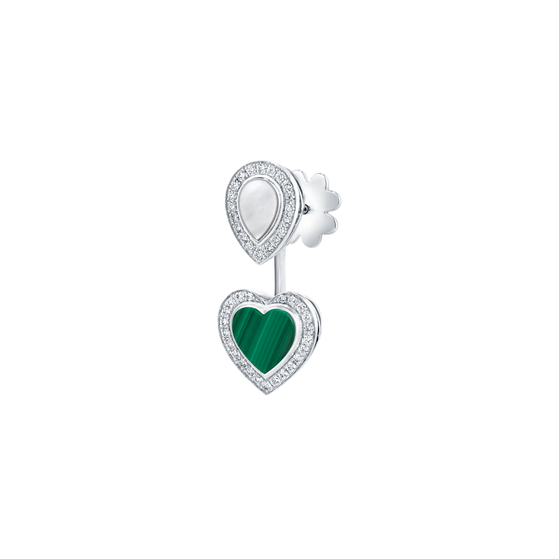 Venus Mother of Pearl & Malachite Earrings