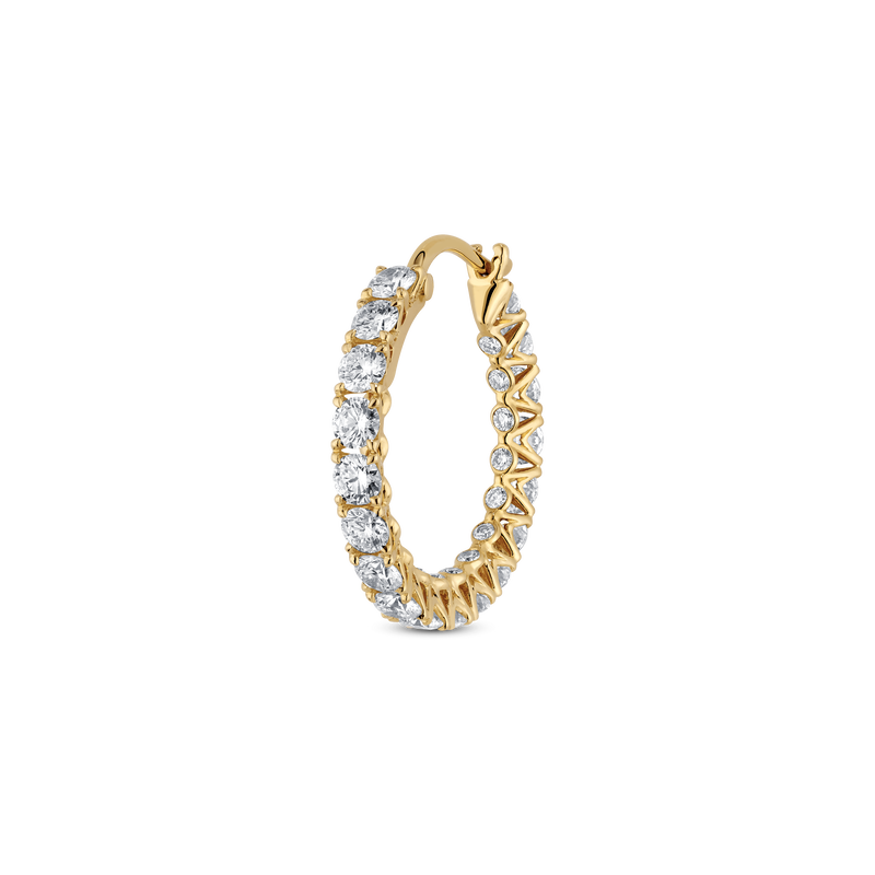 M Classique Small Diamond Hoop Earrings