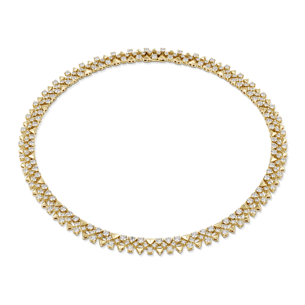 Trigonia Signature Yellow Gold Necklace