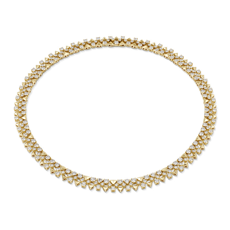 Trigonia Signature Yellow Gold Necklace