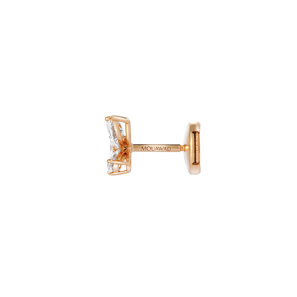 Diamond Essentials Quattro Vola Rose Gold Earrings