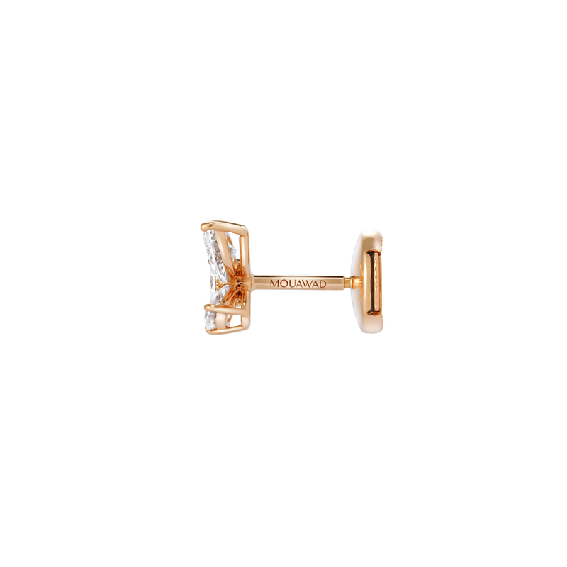 Diamond Essentials Quattro Vola Rose Gold Earrings