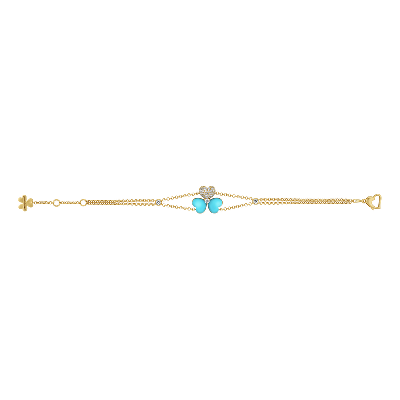 Flower of Eternity Turquoise Bracelet