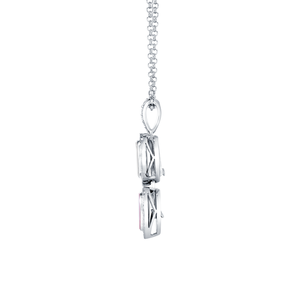 Venus Mother of Pearl & Pink Heart Pendant