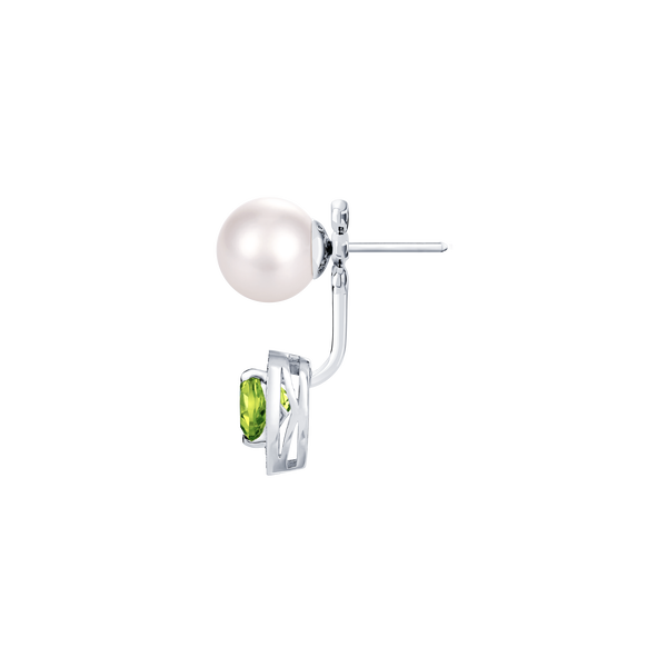 Venus Peridot and Diamond Pav&eacute; Earrings