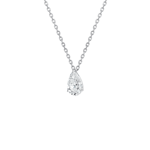 Diamond Essentials Unity Solitaire Pear Pendant