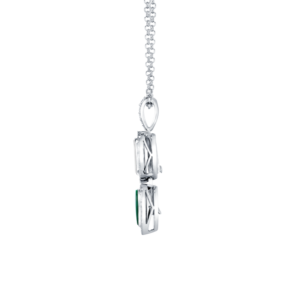 Venus Mother of Pearl & Malachite Pendant