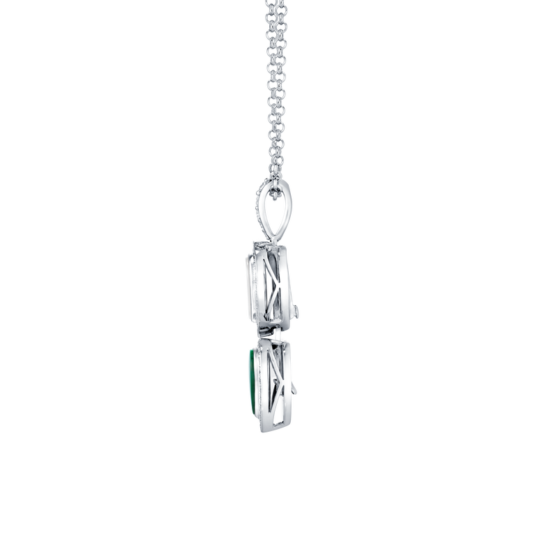 Venus Mother of Pearl & Malachite Pendant