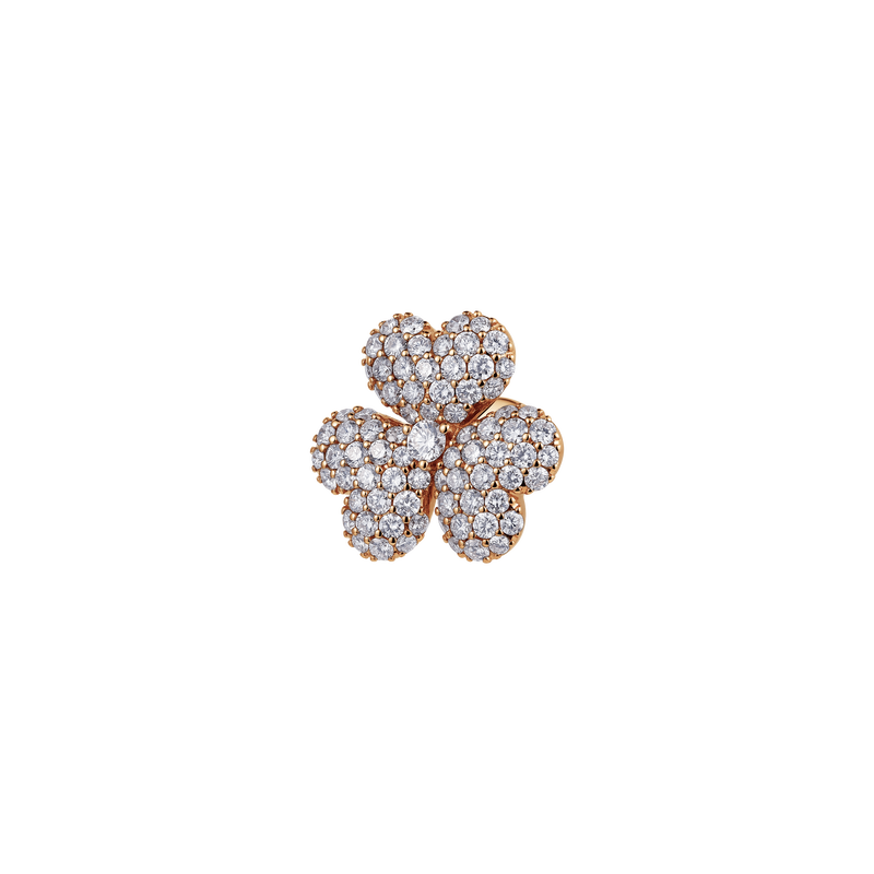 Flower of Eternity Rose Gold Earrings