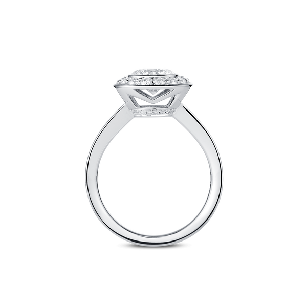 Sera Single Halo Diamond Engagement Ring 